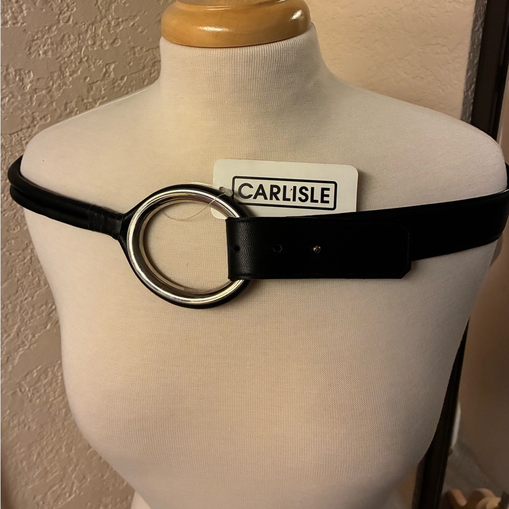 Carlisle Black Belt with Silver Accent